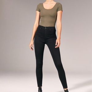 Abercrombie & Fitch Black High Rise Jean Legging